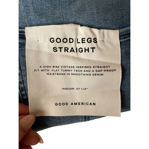 Good American NEW Good Legs Jeans High Rise Medium Wash Size 14 / 32 - Picture 10 of 11